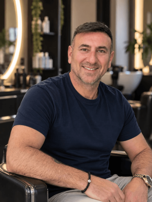 Dragan, kadeřník a školitel týmu 7 Barber v Plzni