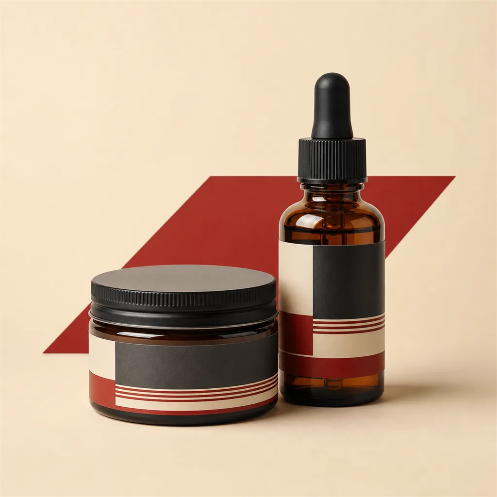 Ilustrační produktová vizualizace: Beard Balm
